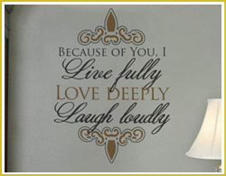 Because Of You, I Live Fully